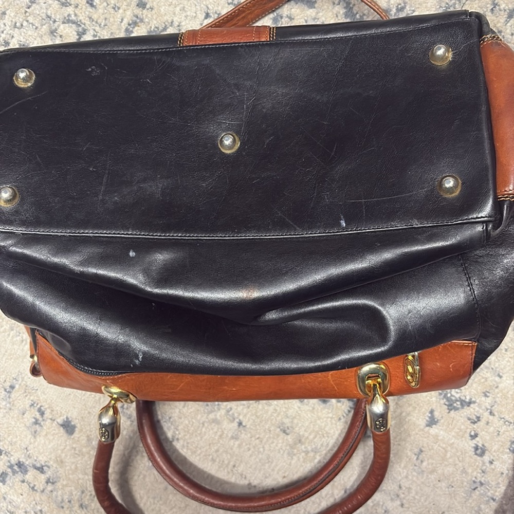 Marino Orlandi Black and Brown Shoulder Bag - Picture 4 of 8